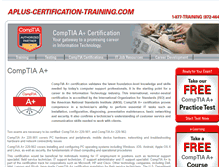 Tablet Screenshot of aplus-certification-training.com